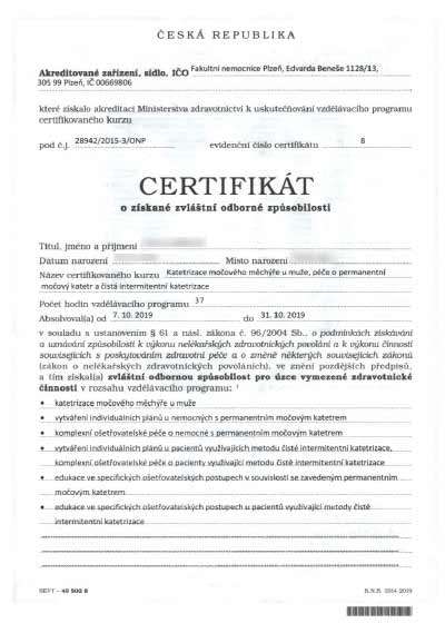 Certifikát ISO ACME Domácí péče s.r.o. poskytování domácí zdravotní péče
